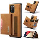 For Samsung Galaxy A02s DG.MING M2 Series 3-Fold Multi Card Bag Back Cover Shockproof Case with Wallet & Holder Function(Brown) - 1