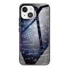 For iPhone 13 Tempered Glass + TPU Border Protective Case(Equation) - 1