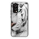 Tempered Glass + TPU Border Protective Case For OnePlus Nord 2 5G(White Tiger) - 1