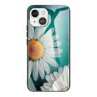 For iPhone 13 mini Colorful Painted Glass Shockproof Protective Case (Chamomile) - 1