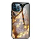 For iPhone 13 Pro Colorful Painted Glass Shockproof Protective Case (Fox) - 1