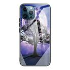 For iPhone 13 Pro Colorful Painted Glass Shockproof Protective Case (Tree) - 1
