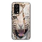Colorful Painted Glass Shockproof Protective Case For OnePlus Nord 2 5G(Leopard) - 1