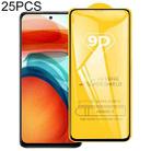 For Xiaomi Poco X3 GT / Poco X3 Pro 25 PCS 9D Full Glue Full Screen Tempered Glass Film - 1