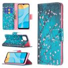 For OPPO A15 Colored Drawing Pattern Horizontal Flip Leather Case with Holder & Card Slots & Wallet(Plum Blossom) - 1