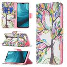 For OPPO A7 Colored Drawing Pattern Horizontal Flip Leather Case with Holder & Card Slots & Wallet(Tree Life) - 1