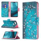 For OPPO A7 Colored Drawing Pattern Horizontal Flip Leather Case with Holder & Card Slots & Wallet(Plum Blossom) - 1