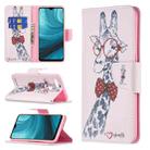 For OPPO A7 Colored Drawing Pattern Horizontal Flip Leather Case with Holder & Card Slots & Wallet(Deer) - 1