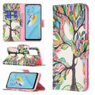 For OPPO A54 4G / A55 5G Colored Drawing Pattern Horizontal Flip Leather Case with Holder & Card Slots & Wallet(Tree Life) - 1