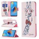 For OPPO A74 4G / F19 4G Colored Drawing Pattern Horizontal Flip Leather Case with Holder & Card Slots & Wallet(Deer) - 1