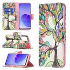 For OPPO Reno6 Colored Drawing Pattern Horizontal Flip Leather Case with Holder & Card Slots & Wallet(Tree Life) - 1