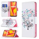 For OPPO Realme C15 / C12 / C25 Colored Drawing Pattern Horizontal Flip Leather Case with Holder & Card Slots & Wallet(Tree) - 1