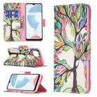 For OPPO Realme C21 / C20 Colored Drawing Pattern Horizontal Flip Leather Case with Holder & Card Slots & Wallet(Tree Life) - 1