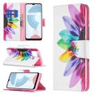 For OPPO Realme C21 / C20 Colored Drawing Pattern Horizontal Flip Leather Case with Holder & Card Slots & Wallet(Sun Flower) - 1