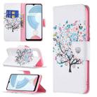 For OPPO Realme C21 / C20 Colored Drawing Pattern Horizontal Flip Leather Case with Holder & Card Slots & Wallet(Tree) - 1