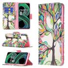 For OPPO Realme 8 5G / Realme V13 Colored Drawing Pattern Horizontal Flip Leather Case with Holder & Card Slots & Wallet(Tree Life) - 1