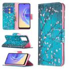 For vivo V21e 4G Colored Drawing Pattern Horizontal Flip Leather Case with Holder & Card Slots & Wallet(Plum Blossom) - 1