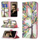 For vivo V21e 5G Colored Drawing Pattern Horizontal Flip Leather Case with Holder & Card Slots & Wallet(Tree Life) - 1