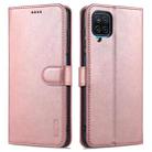 For Samsung Galaxy M62 / F62 AZNS Skin Feel Calf Texture Horizontal Flip Leather Case with Card Slots & Holder & Wallet(Rose Gold) - 1