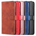 For Samsung Galaxy Note20 AZNS Skin Feel Calf Texture Horizontal Flip Leather Case with Card Slots & Holder & Wallet(Blue) - 7