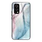 Abstract Marble Pattern Glass Protective Case For OnePlus Nord 2 5G(Abstract Gray) - 1