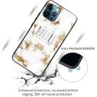 For iPhone 13 Pro Marble Tempered Glass Back Cover TPU Border Case (HCBL-25) - 2