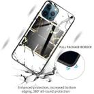 For iPhone 13 Pro Marble Tempered Glass Back Cover TPU Border Case (HCBL-22) - 2