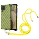 For Samsung Galaxy A12 5G Shockproof Honeycomb PC + TPU Case with Neck Lanyard(Green) - 1