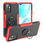 For Infinix Note 8 Armor Bear Shockproof PC + TPU Protective Case with Ring Holder(Red) - 1