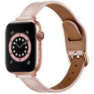 Women Starry Sky Style Leather Watch Band For Apple Watch Series 8&7 41mm / SE 2&6&SE&5&4 40mm / 3&2&1 38mm(Pink Sand) - 1