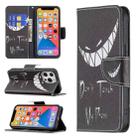 For iPhone 13 Pro Colored Drawing Pattern Horizontal Flip Leather Case with Holder & Card Slots & Wallet (Smirk) - 1