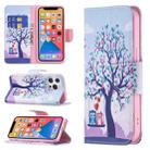 For iPhone 13 Pro Max Colored Drawing Pattern Horizontal Flip Leather Case with Holder & Card Slots & Wallet (Two Owls) - 1