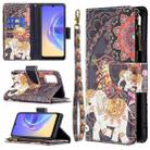 For vivo V21e 4G Colored Drawing Pattern Zipper Horizontal Flip Leather Case with Holder & Card Slots & Wallet(Flower Elephants) - 1