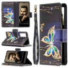 For vivo V21e 5G Colored Drawing Pattern Zipper Horizontal Flip Leather Case with Holder & Card Slots & Wallet(Big Butterfly) - 1