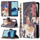 For vivo Y20 Colored Drawing Pattern Zipper Horizontal Flip Leather Case with Holder & Card Slots & Wallet(Flower Elephants) - 1