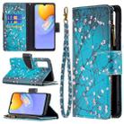 For vivo Y51 2020/Y51a/Y51s Colored Drawing Pattern Zipper Horizontal Flip Leather Case with Holder & Card Slots & Wallet(Plum Blossom) - 1