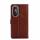 For Huawei nova 8 Pro 5G Zipper Bag PU + TPU Horizontal Flip Leather Case with Holder & Card Slot & Wallet & Lanyard(Brown) - 3