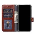 For Huawei nova 8 Pro 5G Zipper Bag PU + TPU Horizontal Flip Leather Case with Holder & Card Slot & Wallet & Lanyard(Brown) - 4