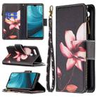 For OPPO A7 Colored Drawing Pattern Zipper Horizontal Flip Leather Case with Holder & Card Slots & Wallet(Lotus) - 1