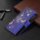 For OPPO A15 Colored Drawing Pattern Zipper Horizontal Flip Leather Case with Holder & Card Slots & Wallet(Purple Butterfly) - 6