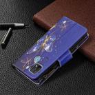 For OPPO A15 Colored Drawing Pattern Zipper Horizontal Flip Leather Case with Holder & Card Slots & Wallet(Purple Butterfly) - 7