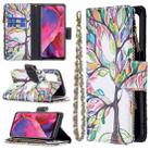 For OPPO A74 5G/A93 5G/A54 5G Colored Drawing Pattern Zipper Horizontal Flip Leather Case with Holder & Card Slots & Wallet(Big Tree) - 1