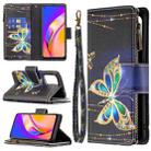 For OPPO A94 5G/F19 Pro+ 5G/Reno5 Z 5G Colored Drawing Pattern Zipper Horizontal Flip Leather Case with Holder & Card Slots & Wallet(Big Butterfly) - 1