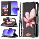 For OPPO Reno6 5G Colored Drawing Pattern Zipper Horizontal Flip Leather Case with Holder & Card Slots & Wallet(Lotus) - 1