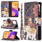 For OPPO Realme 8 /8 Pro Colored Drawing Pattern Zipper Horizontal Flip Leather Case with Holder & Card Slots & Wallet(Flower Elephants) - 1