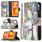 For OPPO Realme C15/C12/C25 Colored Drawing Pattern Zipper Horizontal Flip Leather Case with Holder & Card Slots & Wallet(Big Tree) - 1