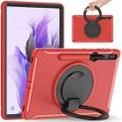 For Samsung Galaxy Tab S8+ / Tab S8 Plus /  Tab S7 FE / Tab S7+/S7 FE 12.4 inch T970 Shockproof TPU + PC Protective Case with 360 Degree Rotation Foldable Handle Grip Holder & Pen Slot(Red) - 1