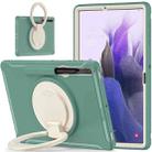 For Samsung Galaxy Tab S8+ / Tab S8 Plus /  Tab S7 FE / Tab S7+/S7 FE 12.4 inch T970 Shockproof TPU + PC Protective Case with 360 Degree Rotation Foldable Handle Grip Holder & Pen Slot(Emmerald Green) - 3