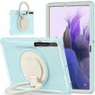 For Samsung Galaxy Tab S8+ / Tab S8 Plus /  Tab S7 FE / Tab S7+/S7 FE 12.4 inch T970 Shockproof TPU + PC Protective Case with 360 Degree Rotation Foldable Handle Grip Holder & Pen Slot(Ice Crystal Blue) - 3