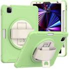 360 Rotation PC + TPU ablet Case with Holder & Strap For iPad Air 2020 / 2022 10.9 / Pro 11 2022 / 2021 / 2020 / 2018(Matcha Green) - 1